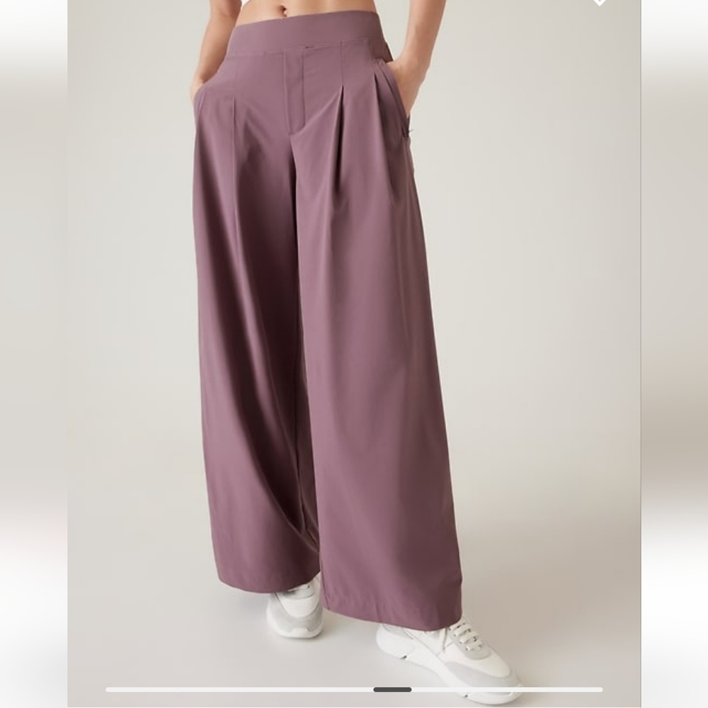 Athleta Brookly Height high rise wide pants